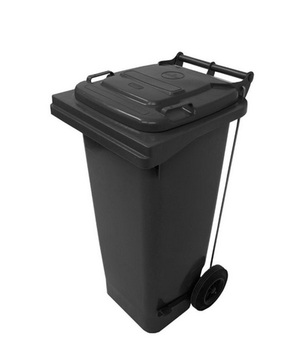 Contentor Cinzento 80Lt c/2 Rodas Tampa e Pedal
