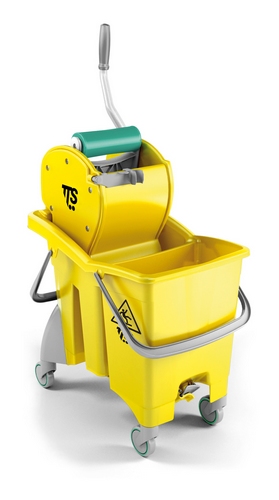 Balde Action Pro 30L C/ Prensa Dry Amarelo