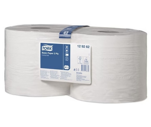 Papel Bsico 2 Folhas Branco 340Mx23,5Cm 1000 Serv Tork