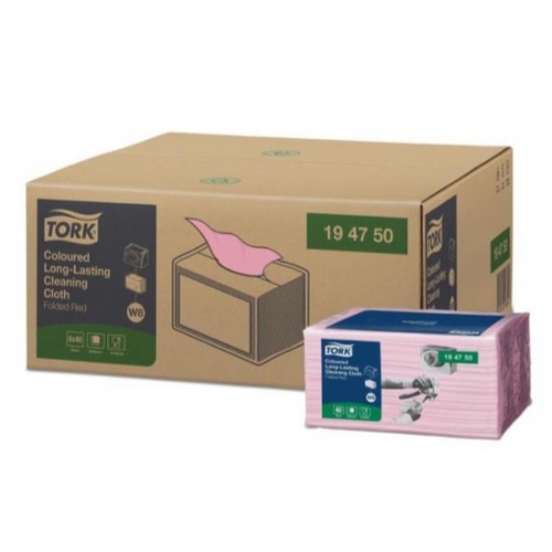 Papel Limpeza Longa Durao Tnt Rosa 40 Serv 30Cmx38Cm Tork