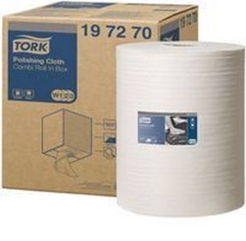 Pano De Polimento Branco 1 Folha 450 Serv 38X32 Cm Tork