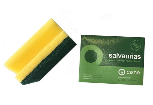 Esfrego Salva Unhas Verde 7,5X10X5Cm (Mpt)