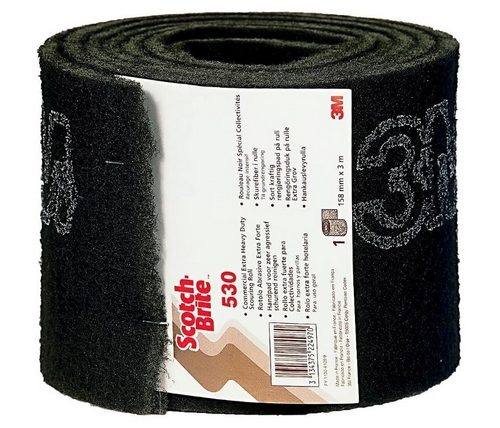 Esfrego Intensivo Scotch-Brite Preto 150mm X 3m Cx.6unid 3M