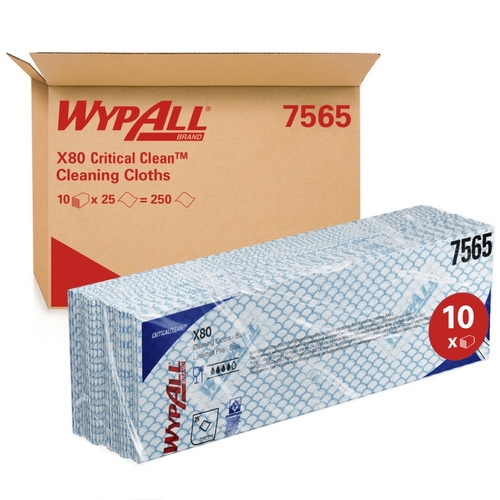 Panos Wypall X80 Azul 25Ser 1Fl 34,4X41.6Cm Kimb