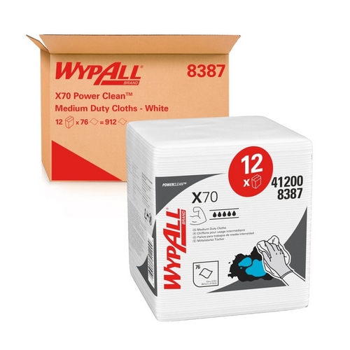 Panos Wypall X70 Branco 12X76=912Ser 1Fl 31X32Cm Kimb