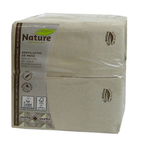 Guardanapos 30X40 Branco 2Fls Pleg 1/6 Cx3000 Nature